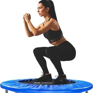 Blue Fitness Trampoline 38in